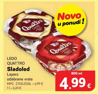 LEDO Quattro sladoled