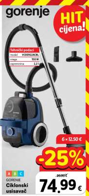 GORENJE Ciklonski usisavač