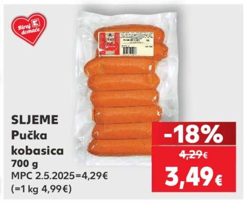 SLJEME Pučka kobasica 700 g