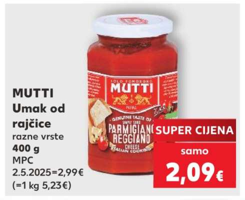 MUTTI Umak od rajčice