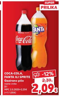 COCA-COLA FANTA ILI SPRITE