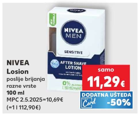 NIVEA Losion poslije brijanja razne vrste 100 ml
