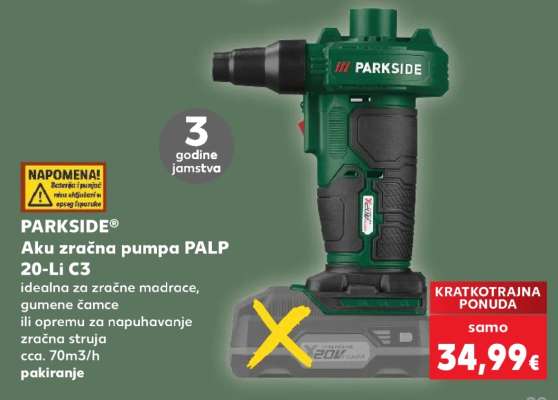 PARKSIDE® Aku zračna pumpa PALP 20-Li C3