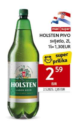 HOLSTEN PIVO svijetlo, 2l, 1l=1,30EUR