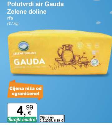 Polutvrdi sir Gauda Zelene doline