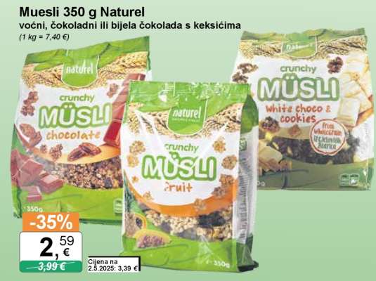 Muesli 350 g Naturel