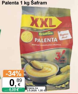 Palenta 1 kg Šafram