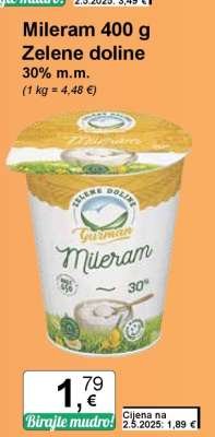 Mileram 400 g Zelene doline