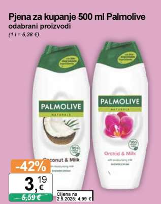 Pjena za kupanje 500 ml Palmolive