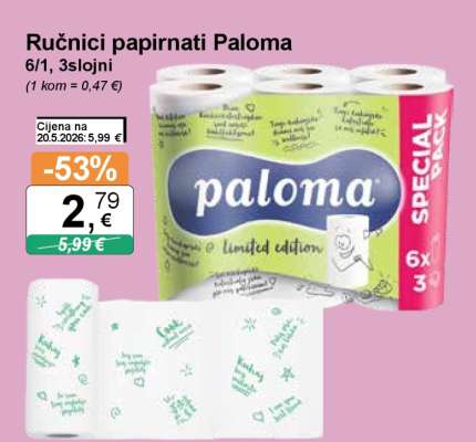 Ručnici papirnati Paloma