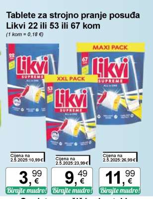 Likvi 22 ili 53 ili 67 kom