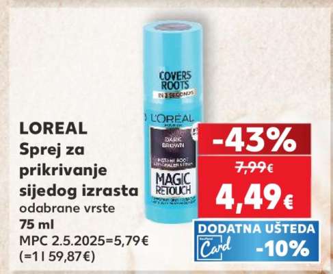 LOREAL Sprej za prikrivanje sijedog izrasta