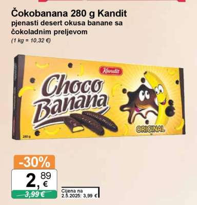 Čokobanana 280 g Kandit