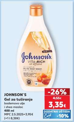 JOHNSON`S Gel za tuširanje