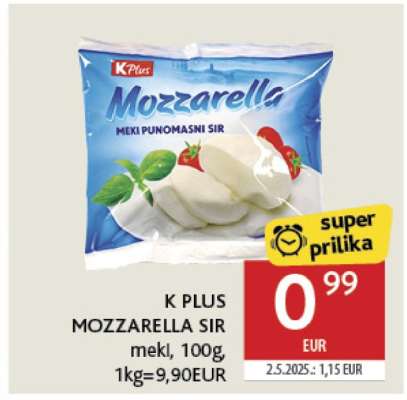 K PLUS MOZZARELLA SIR