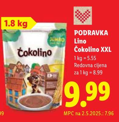 Lino Čokolino XXL