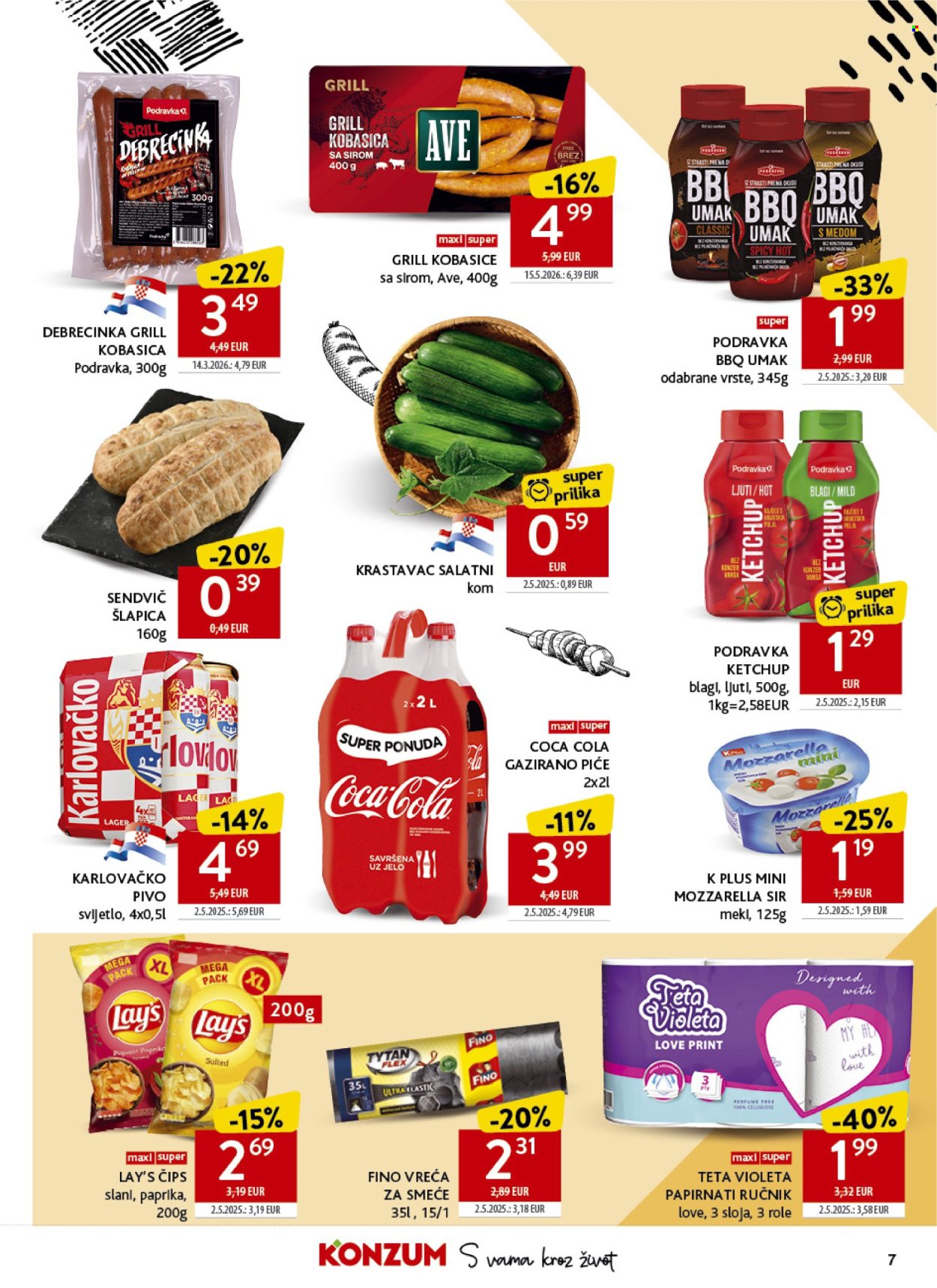 Leták Konzum - 17.6.2026 - 23.6.2026. Strana 7