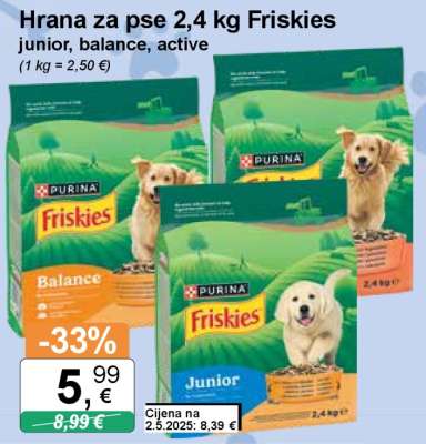 Hrana za pse 2,4 kg Friskies
