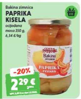 Bakina zimnica PAPRIKA KISELA