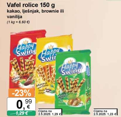 Vafel rolice 150 g