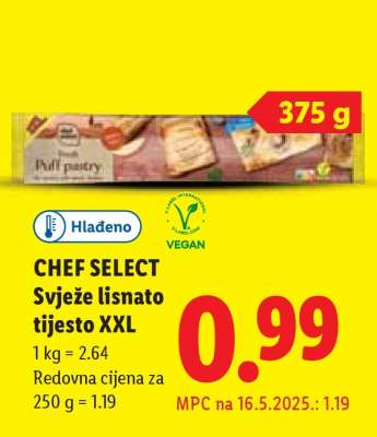 Chef Select Svježe lisnato tijesto XXL