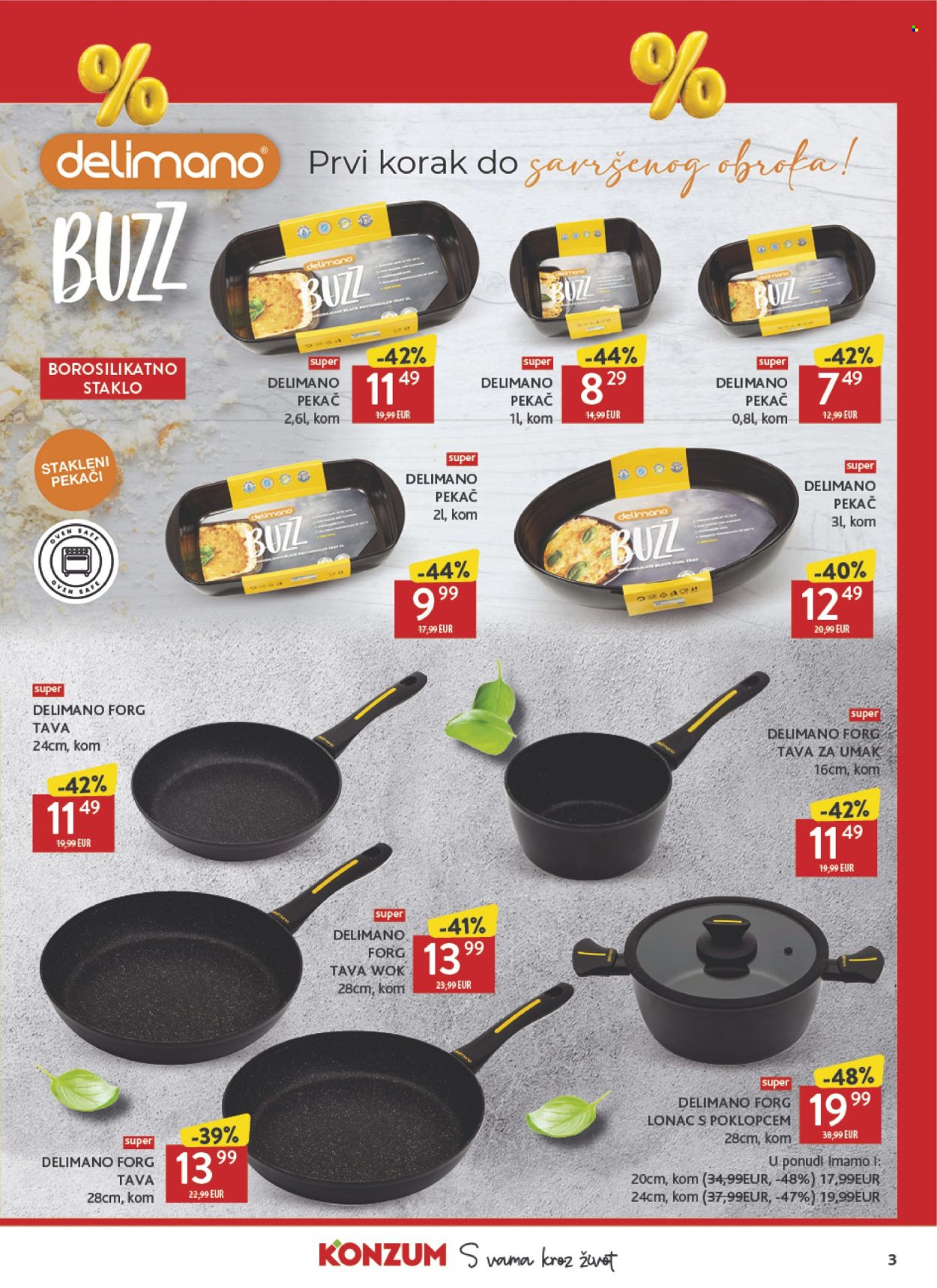 Leták Konzum - 19.6.2026 - 19.7.2026. Strana 3