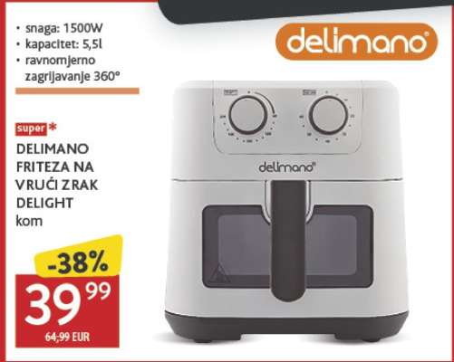 DELIMANO FRITEZA NA VRUĆI ZRAK DELIGHT