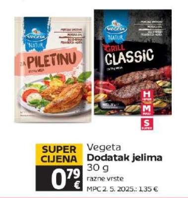 VEGETA Dodatak jelima