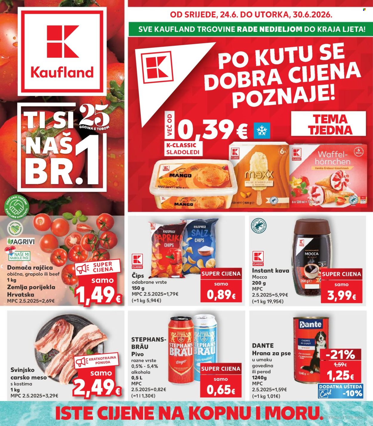 Leták Kaufland - 24.6.2026 - 30.6.2026. Strana 1