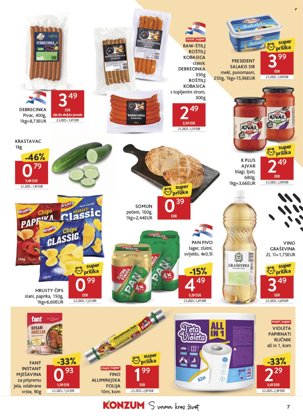 Leták Konzum - 24.6.2026 - 30.6.2026. Strana 7