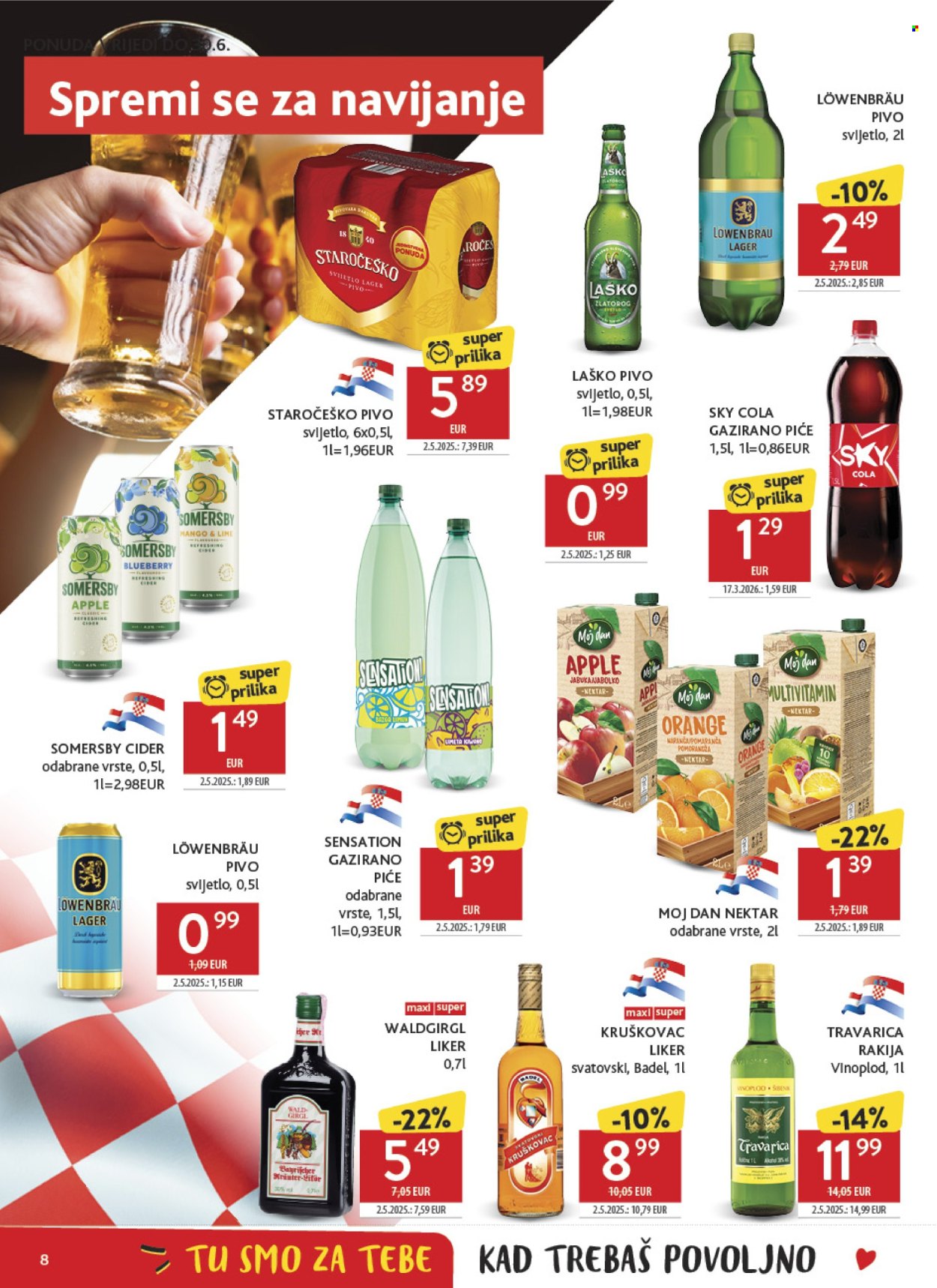 Leták Konzum - 24.6.2026 - 30.6.2026. Strana 8