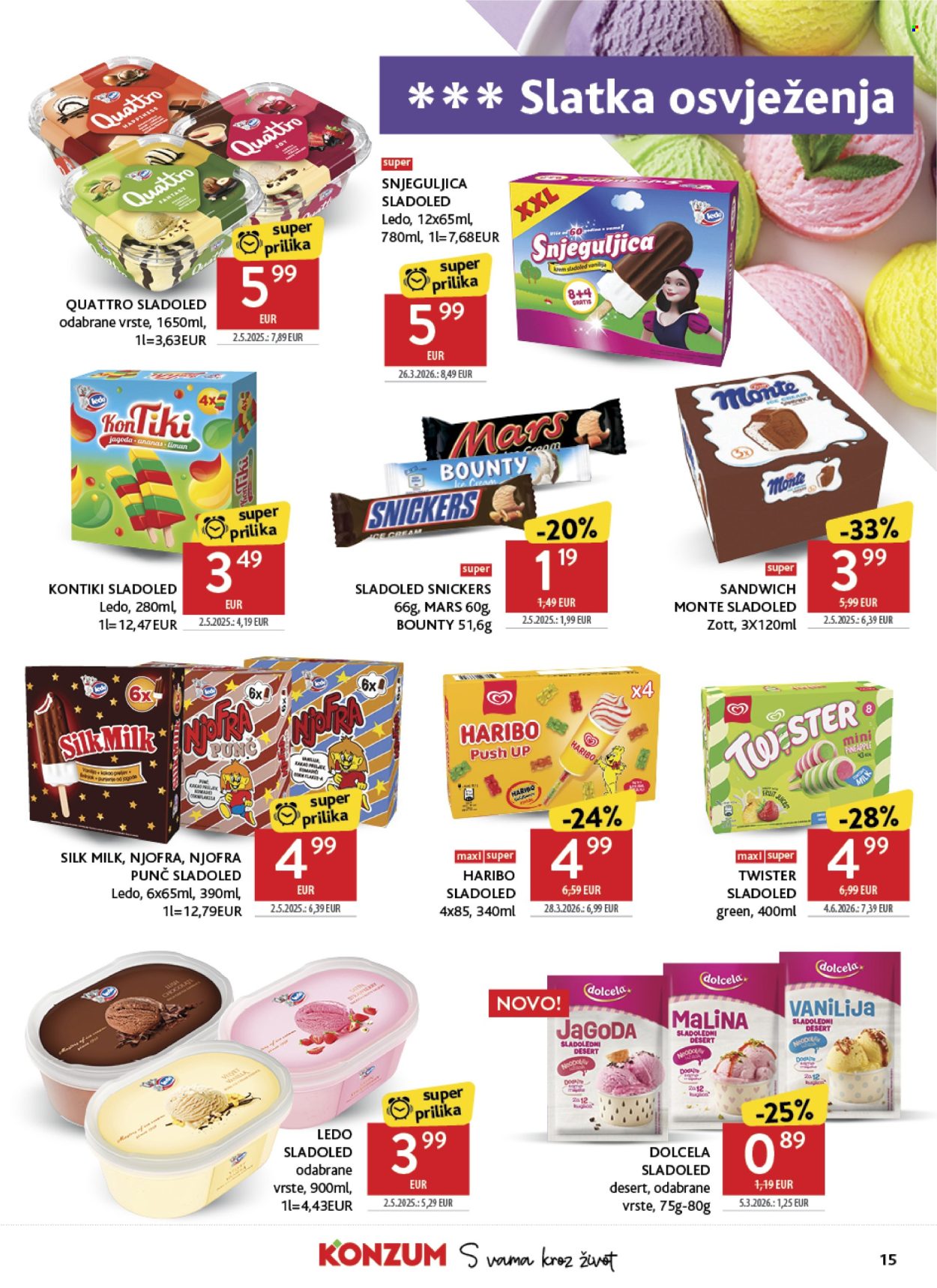 Leták Konzum - 24.6.2026 - 30.6.2026. Strana 15