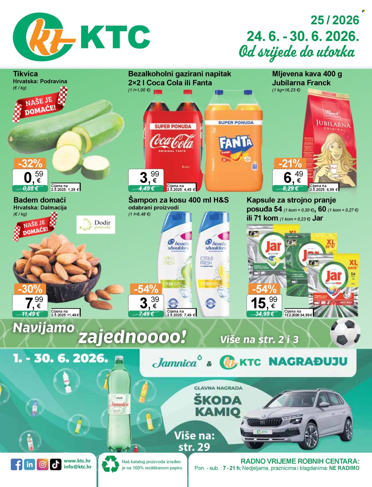 Leták KTC - 24.6.2026 - 30.6.2026. Strana 1