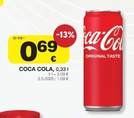 COCA COLA, 0,33 l