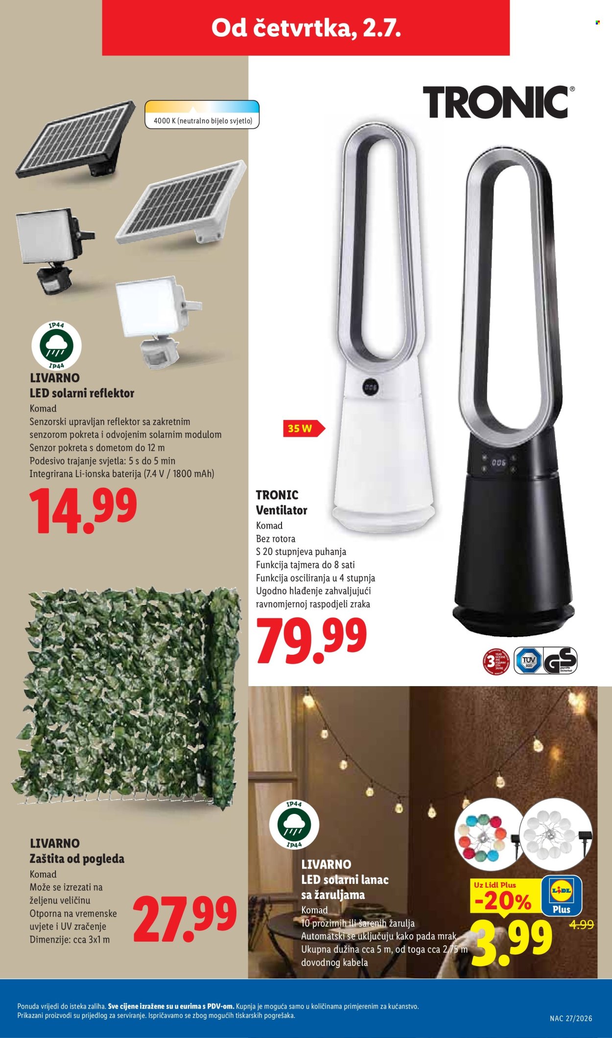 Leták Lidl - 29.6.2026 - 5.7.2026. Strana 45