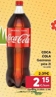 COCA COLA gazirano piće 2l