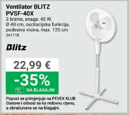 Ventilator BLITZ PVSF-40X