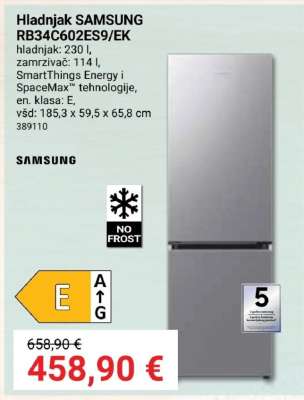 Hladnjak SAMSUNG RB34C602ES9/EK