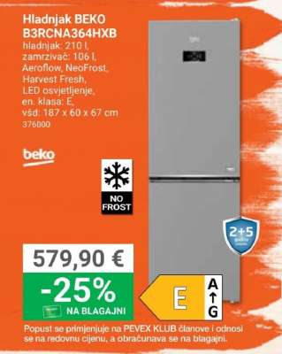 Hladnjak BEKO B3RCNA364HXB