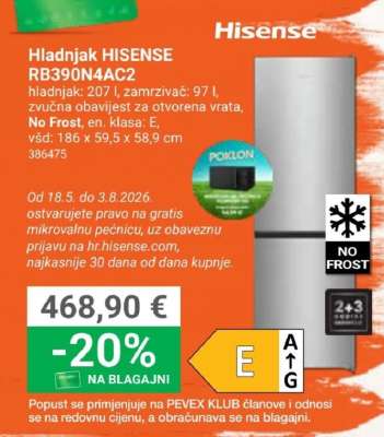 Hladnjak HISENSE RB390N4AC2
