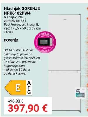 Hladnjak Gorenje NRK6182PW4
