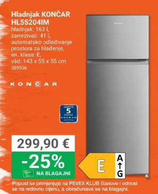 Hladnjak KONČAR HL55204IM