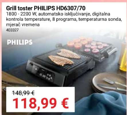 Grill toster PHILIPS HD6307/70