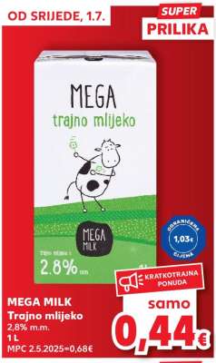 Mega Milk Trajno mlijeko