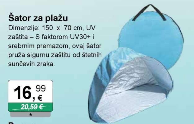 Šator za plažu
