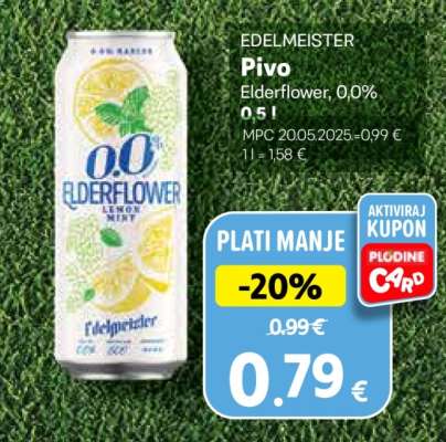 Pivo Elderflower, 0,0%