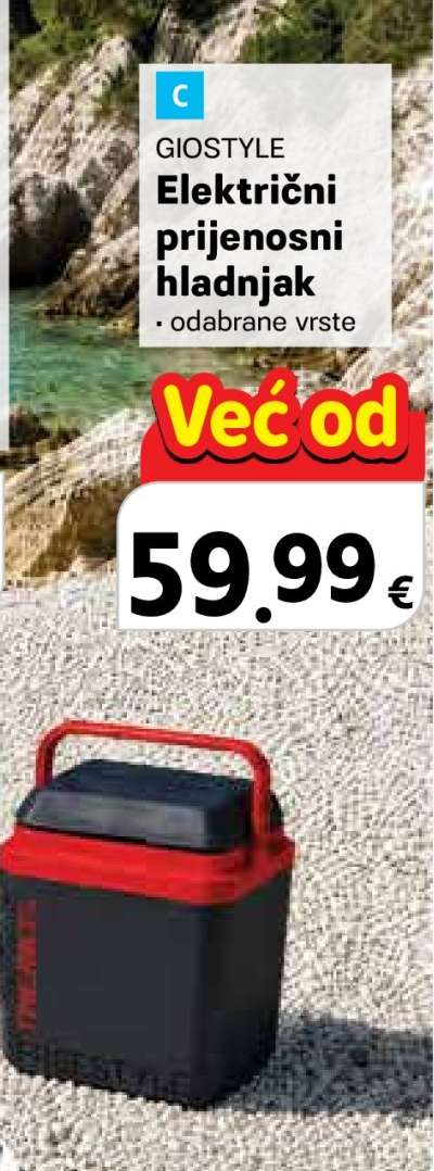 GIOSTYLE Električni prijenosni hladnjak
