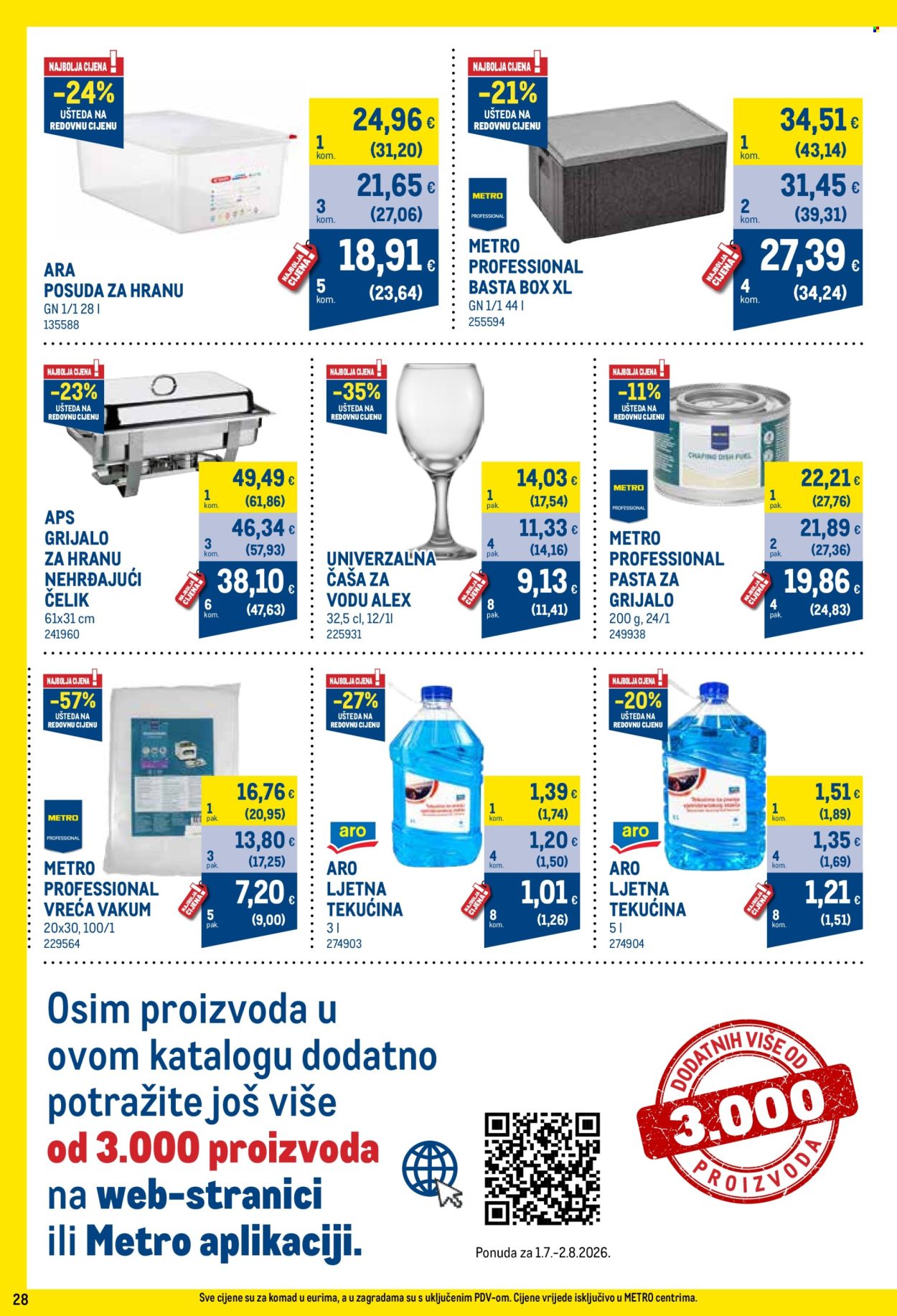 Leták Metro - 1.7.2026 - 2.8.2026. Strana 28