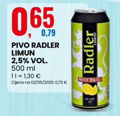 PIVO RADLER LIMUN 2,5% VOL.