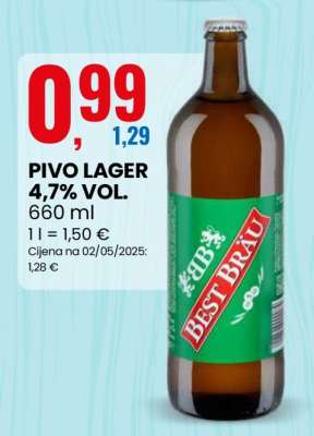 PIVO LAGER 4,7% VOL.